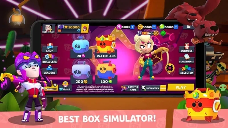 Mod Brawl Box Stars Simulator