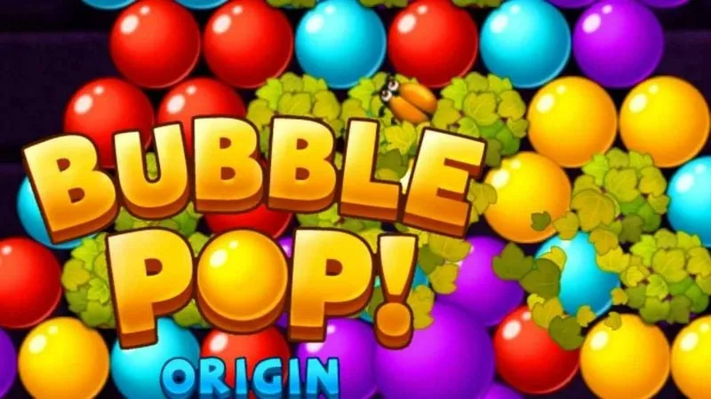 Tampilan game Bubble Pop Origin.