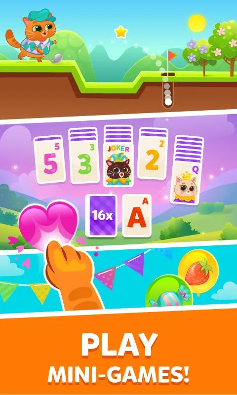 Bubbu dressed in a stylish outfit, showcasing the game's customization options.