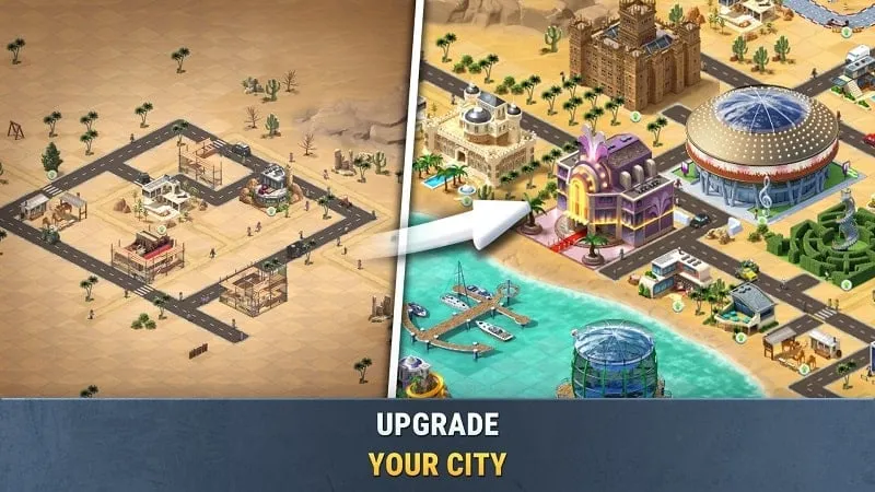 Screenshot of the gameplay in Build a City: Community Town, showcasing the city building interface.