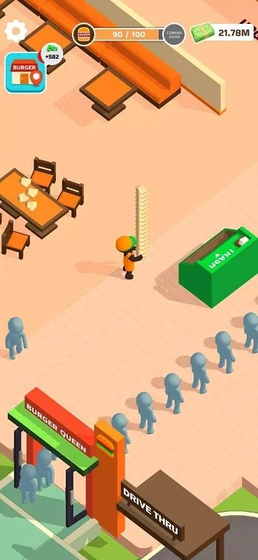 Jogo Burger Please com dinheiro infinito para Android.