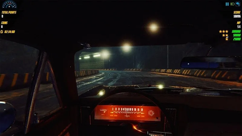 Muestra de un auto personalizado con características visuales únicas en Burnout Drift 2.