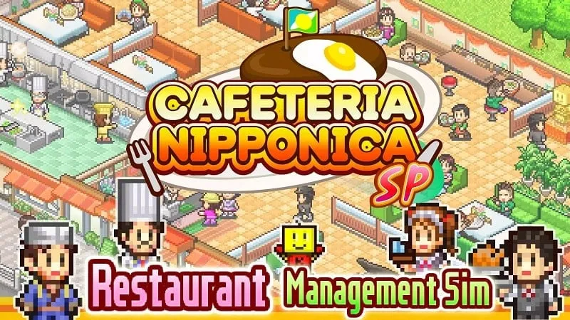 Tela inicial do Cafeteria Nipponica SP mostrando vários elementos do jogo.