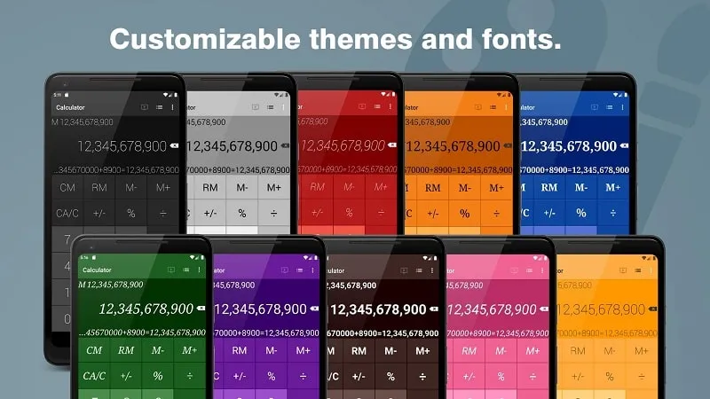 Calculator SS Mod menampilkan fitur riwayat