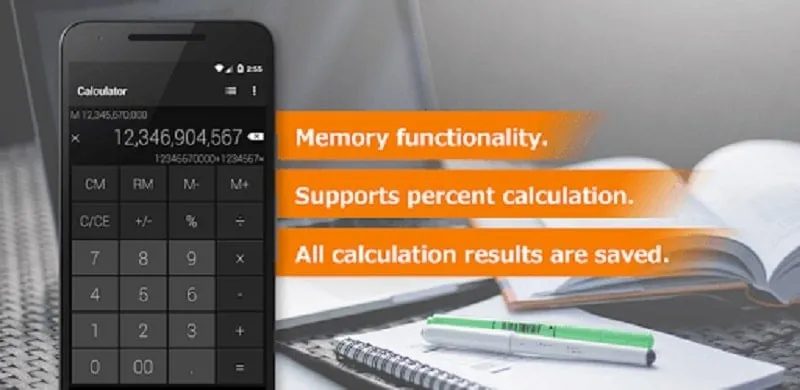 Calculator SS Mod dengan tema yang dikustomisasi