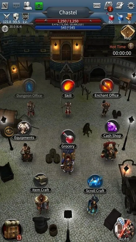Character customization screen in Call of Chaos.