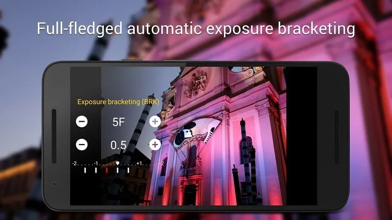 Camera FV-5 app interface displaying various shooting modes