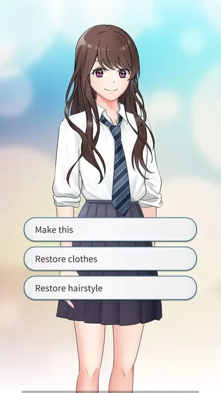 In-game screenshot of Can you enjoy your class Otome highlighting the mod menu with options for premium choices and chapter unlocks.