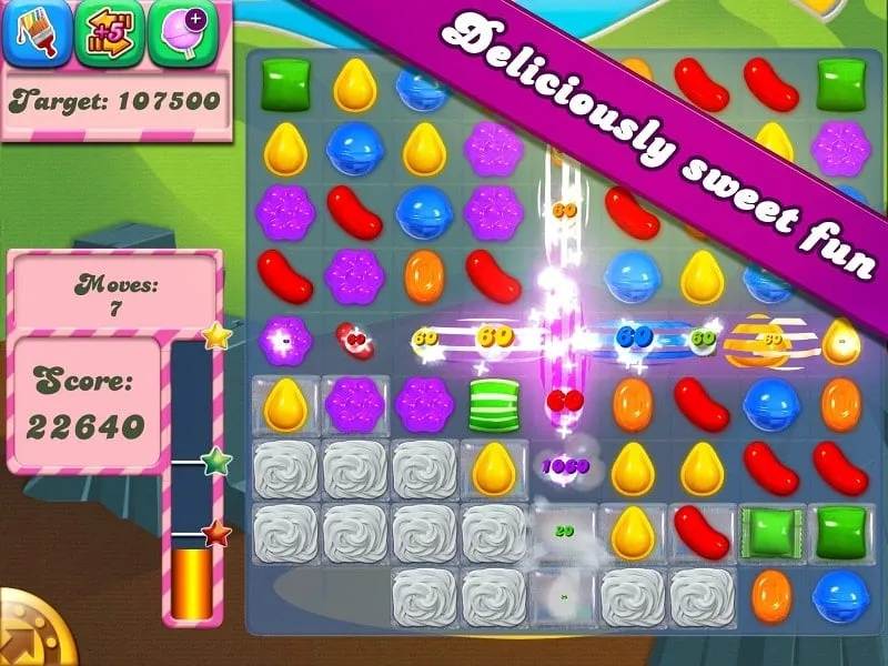 Installing the Candy Crush Saga MOD APK on an Android phone.