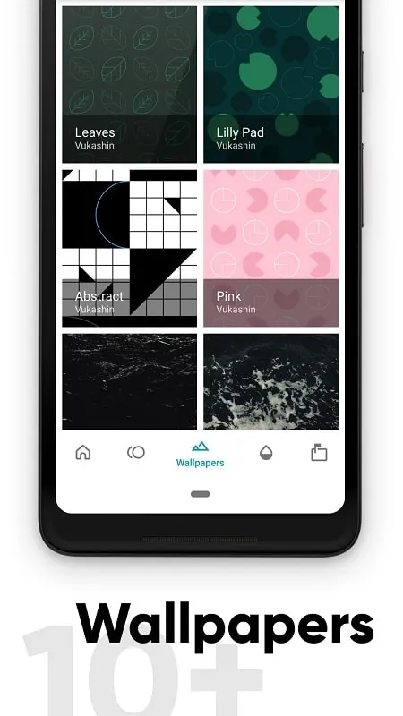 CandyCons Unwrapped mod applied to a phone screen