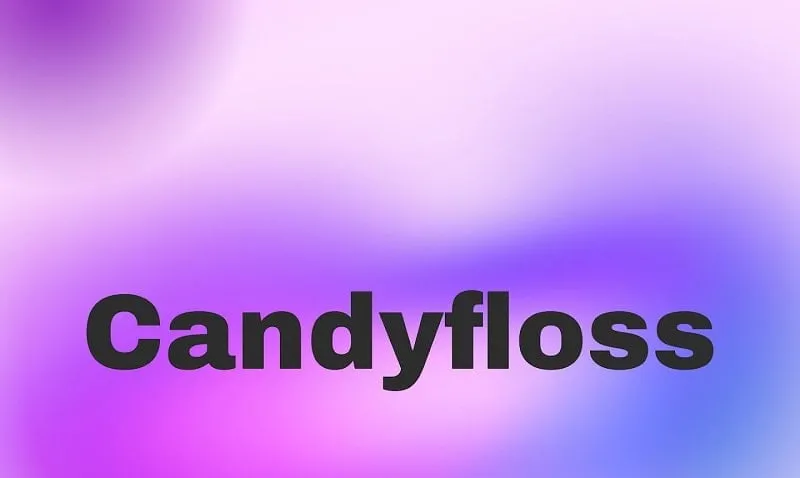 CandyFloss Icon Pack mod interface showing premium features