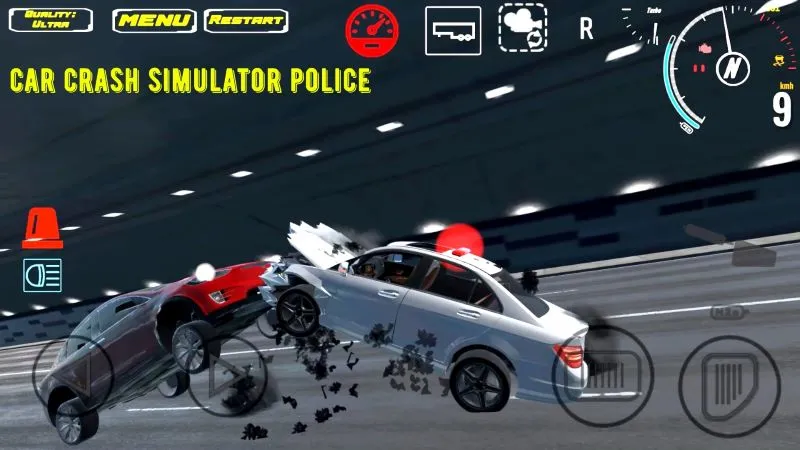 Panduan instalasi Car Crash Simulator Police.