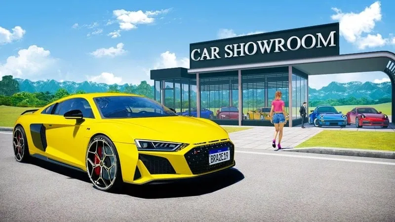 Tangkapan layar yang menampilkan gameplay Car Saler Simulator Dealership.