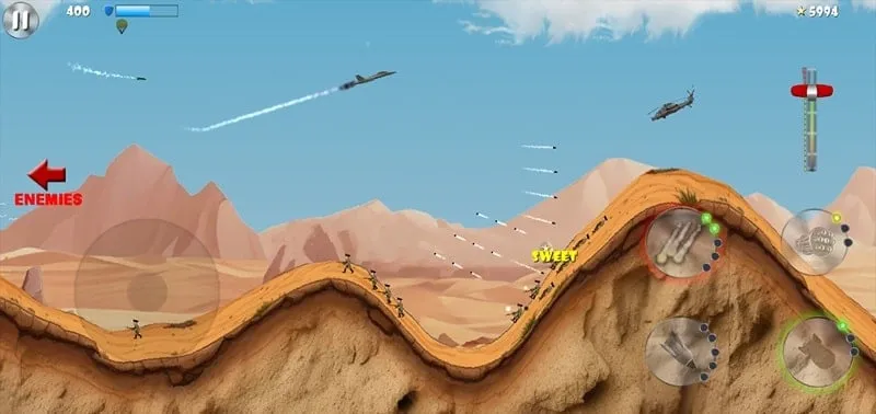 Mejorando aviones en Carpet Bombing 3.