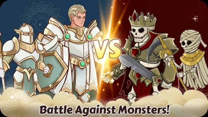 Giao diện game Castle Defense Idle War.