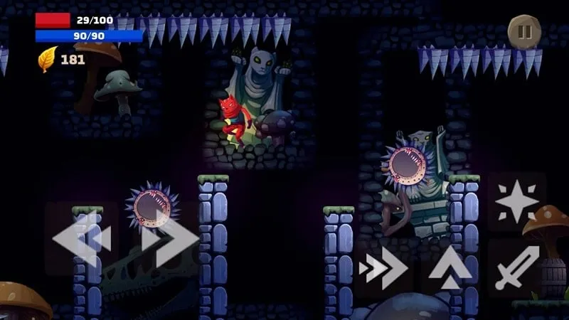 A screenshot displaying various enemies encountered during gameplay in Cat Journey.