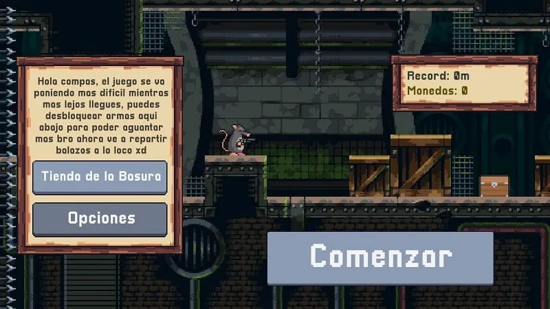 Captura de pantalla del juego que muestra la salud del personaje representada por iconos de corazón y varios enemigos.