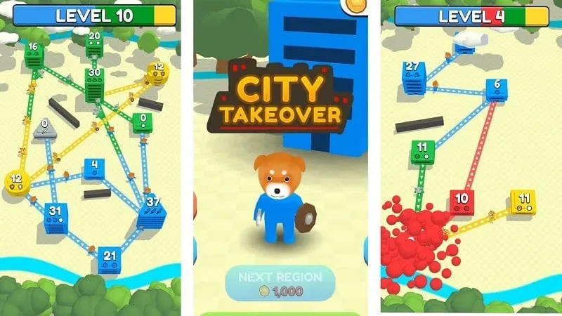 Jogo City Takeover com MOD APK.