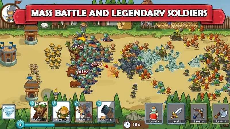 Clash of Legions gameplay screenshot.