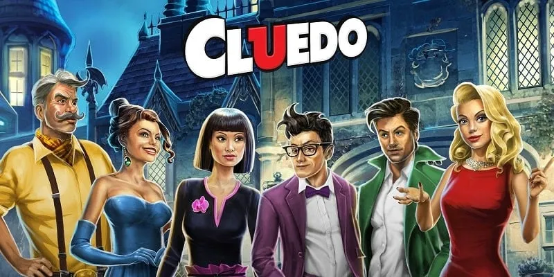 Main Game Screen of Cluedo.