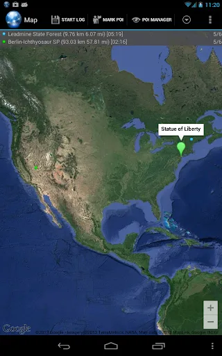 Ultra GPS Logger app settings for troubleshooting