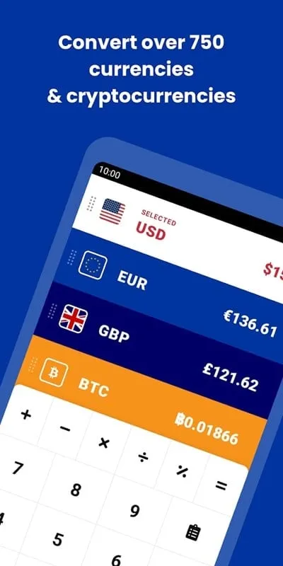 Interface do CoinCalc Mod mostrando recursos premium