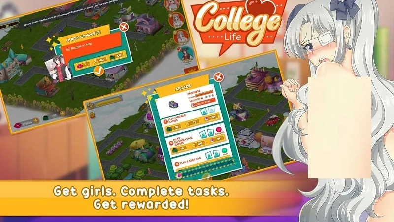 Hướng dẫn cài đặt College Life MOD APK trên thiết bị Android.