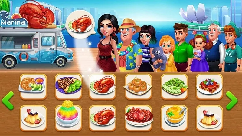 Giao diện game Cooking Truck MOD với tiền không giới hạn