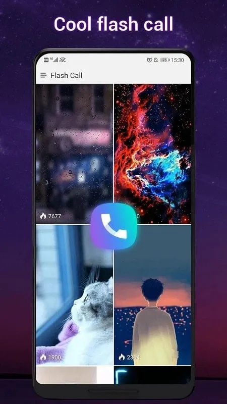 Cool Q Launcher for Android 10 mod dialer with lighting effects