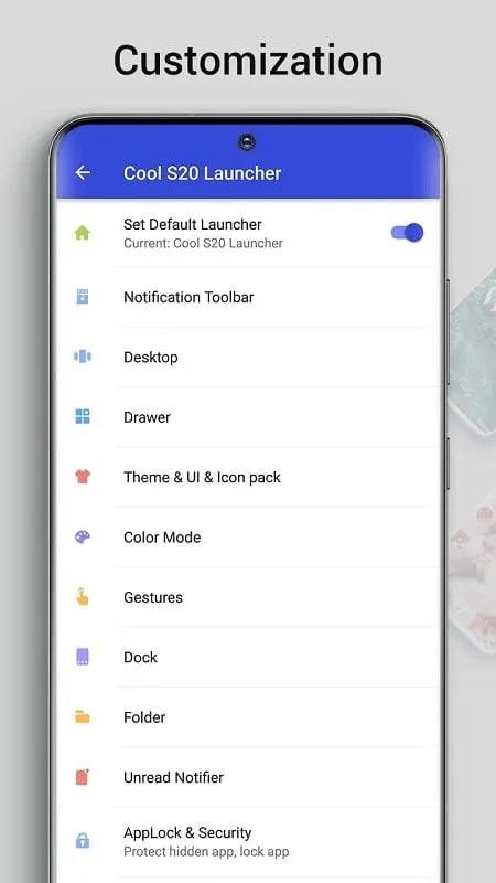 Cool S20 Launcher Galaxy OneUI mod apk grátis