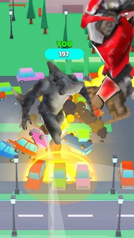 Gameplay do Crazy Kaiju 3D.