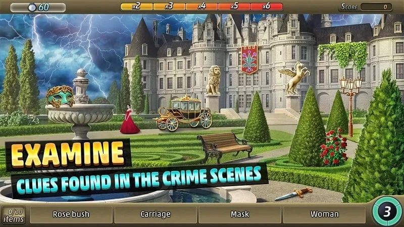 Menggunakan sumber daya tak terbatas di Criminal Case: Travel in Time MOD APK.