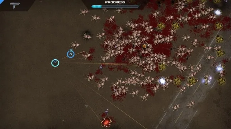 Tangkapan layar Crimsonland MOD APK