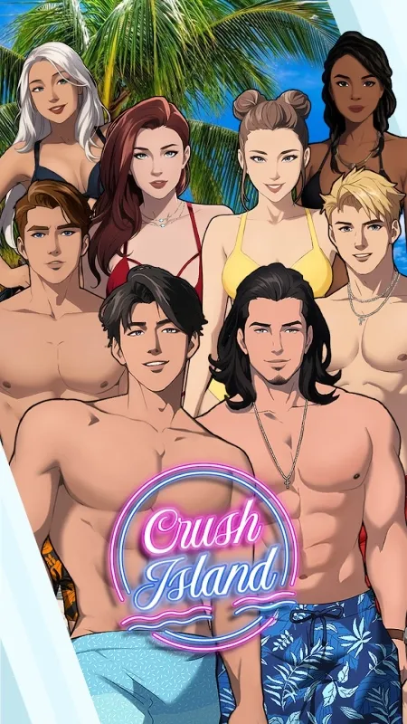 Tela de seleção de personagens em Crush Island: The Game.