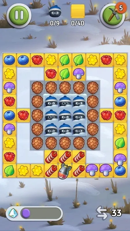 Demostración de las funciones de dinero infinito y recompensas ilimitadas en Cuties MOD APK.