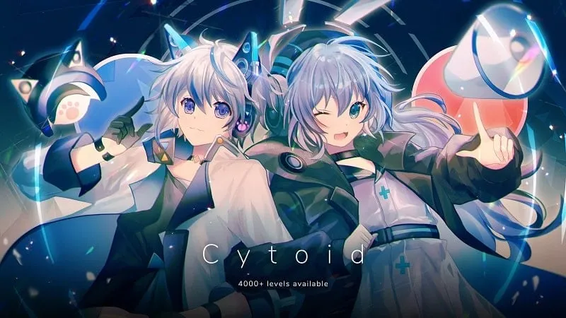 Pantalla de selección de personaje en Cytoid.