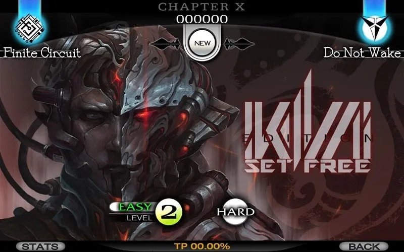 Cytus Main Screen loaded with unlocked songs.