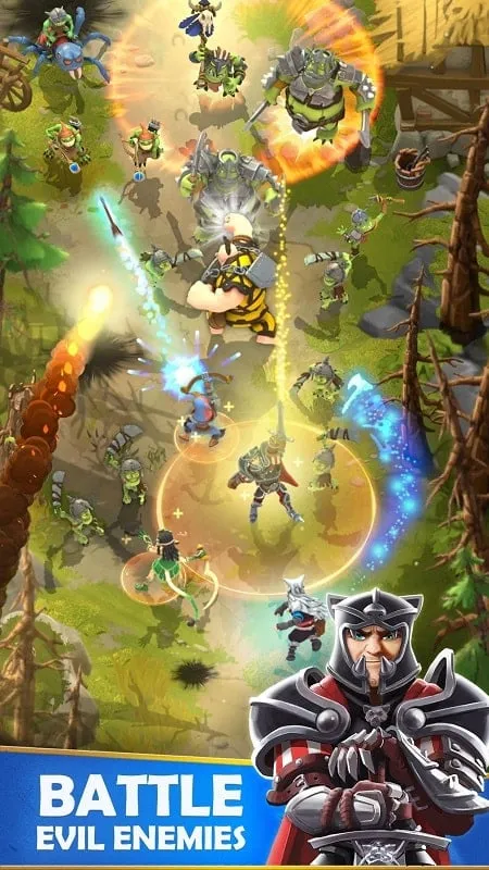 Instalando o Darkfire Heroes MOD APK em um Smartphone Android.