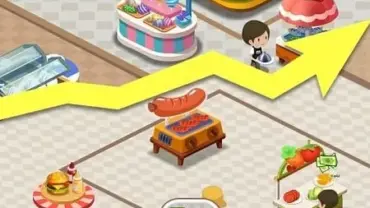 Displaying the gameplay of Dating Restaurant.