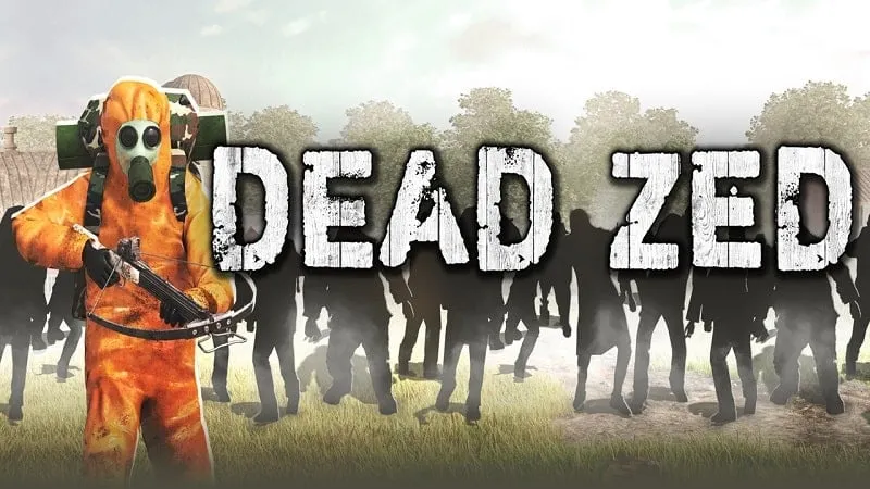 Tangkapan layar game Dead Zed dengan zombie.