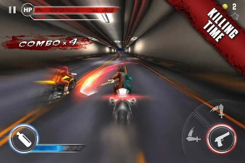 Gameplay of Death Moto 3 with multiple motorcycle riders.