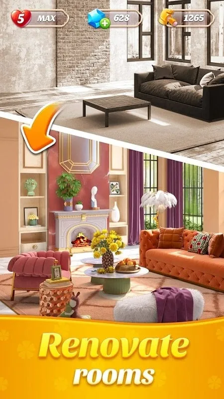 Hướng dẫn cài đặt Decor Master Mod APK trên thiết bị Android.