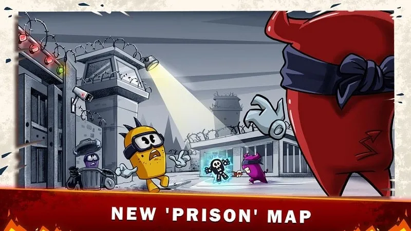 Screenshot of Silly Royale gameplay, highlighting the in-game character customization options.