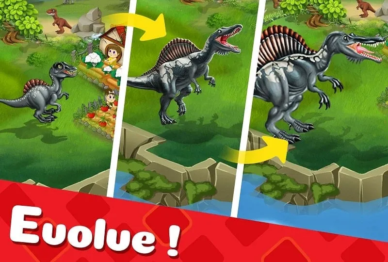 Guía paso a paso sobre cómo descargar e instalar Dino World Mod APK en un dispositivo Android.