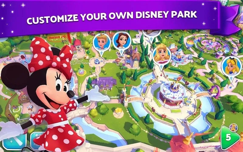 Captura de pantalla de la tienda del juego en Disney Wonderful Worlds, mostrando los artículos y recursos disponibles.