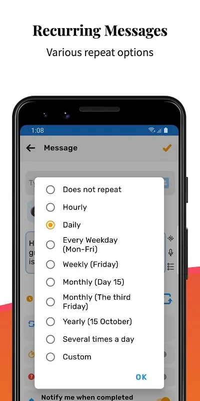 Auto Text fake call setup guide