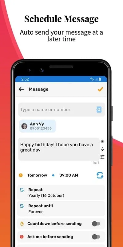 Auto Text user interface demonstrating premium features unlocked