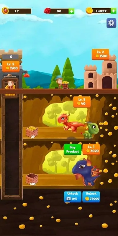 Panduan instalasi Dragon Paradise City Idle MOD APK di HP Android.