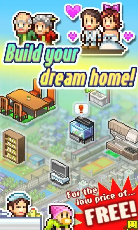 Tampilan gameplay Dream House Days MOD APK dengan uang tak terbatas.