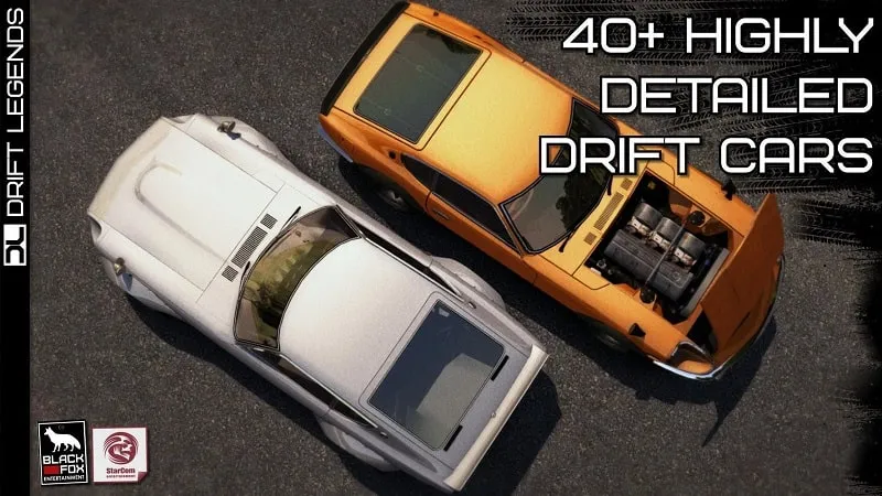 In-game screenshot displaying the graphics settings menu in Drift Legends.